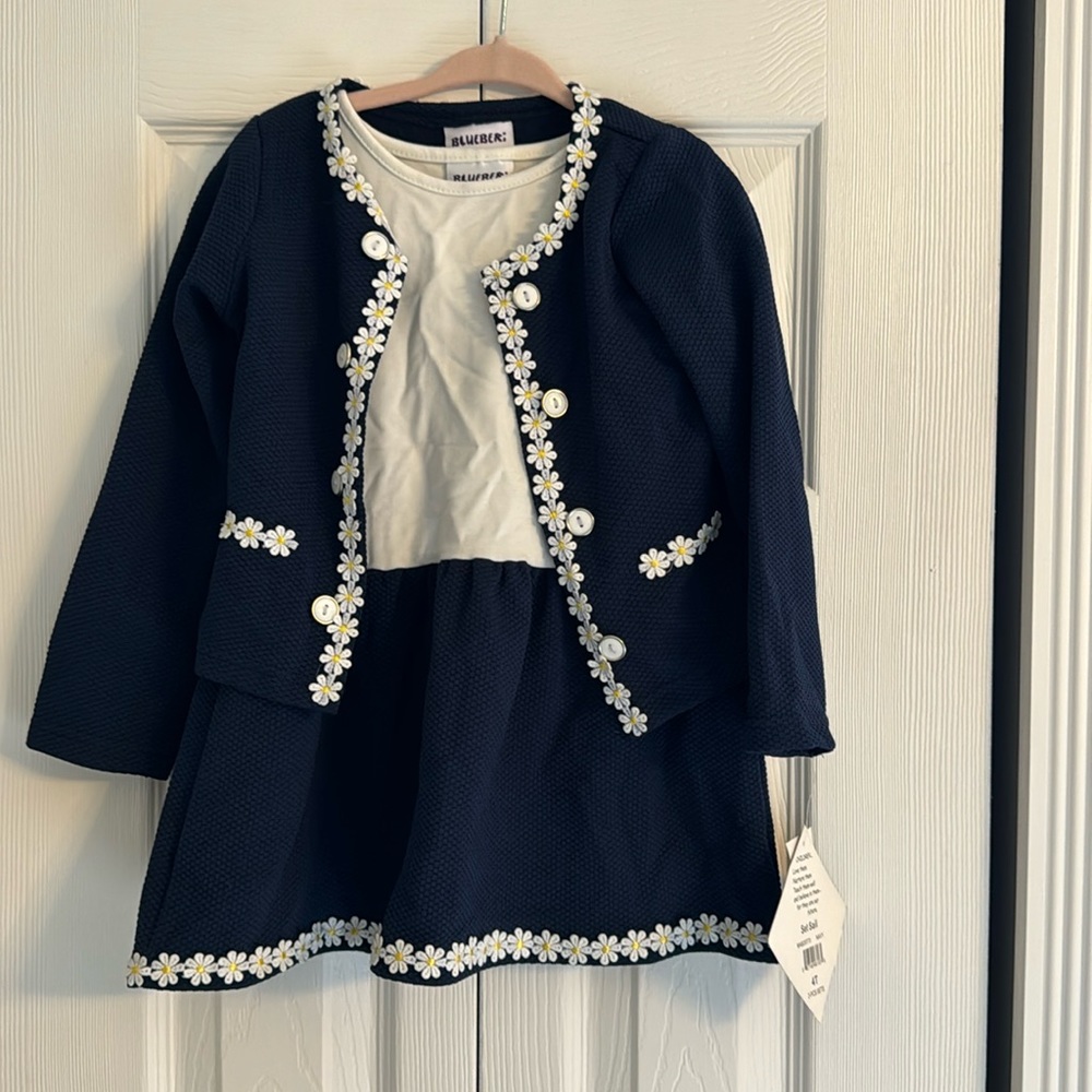 Blueberi boulevard dress and jacket
